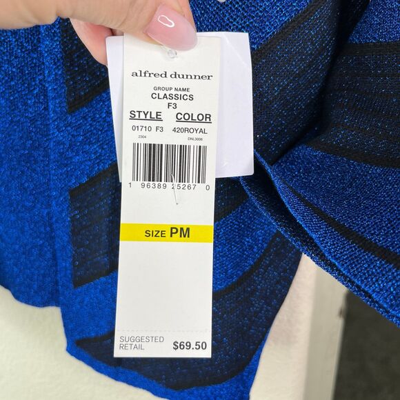 NWT Alfred Dunner Pullover 3/4 Sleeves Sweater shirt Size MP #557 - Picture 7 of 12